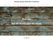 Tablet Screenshot of crossroadbaptist.org